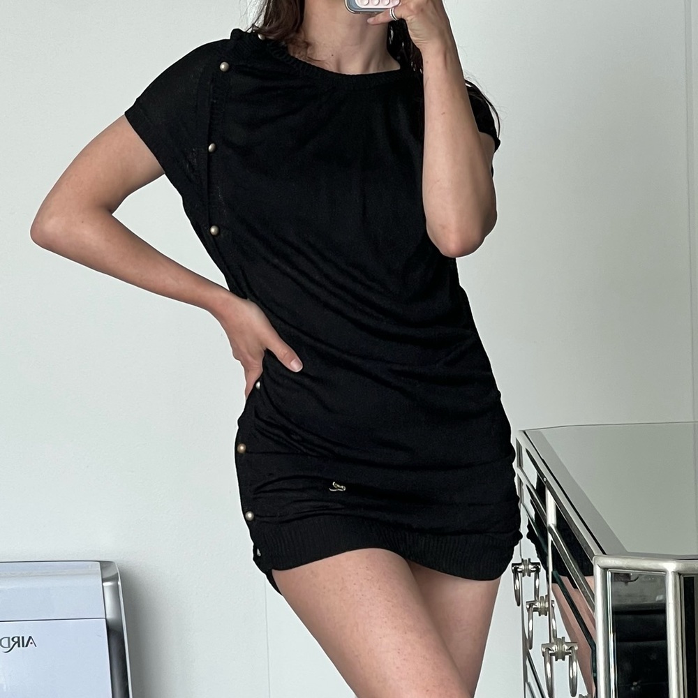 Alexander McQueen mini dress. Size small. With side buttons. Sparkle feel